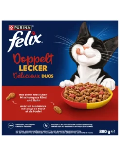 FELIX Doppelt Lecker Rind, Huhn, Rote Beee 800g