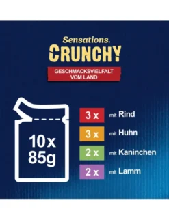 FELIX Sensations Crunchy Geschmacksvielfalt vom Land 850g