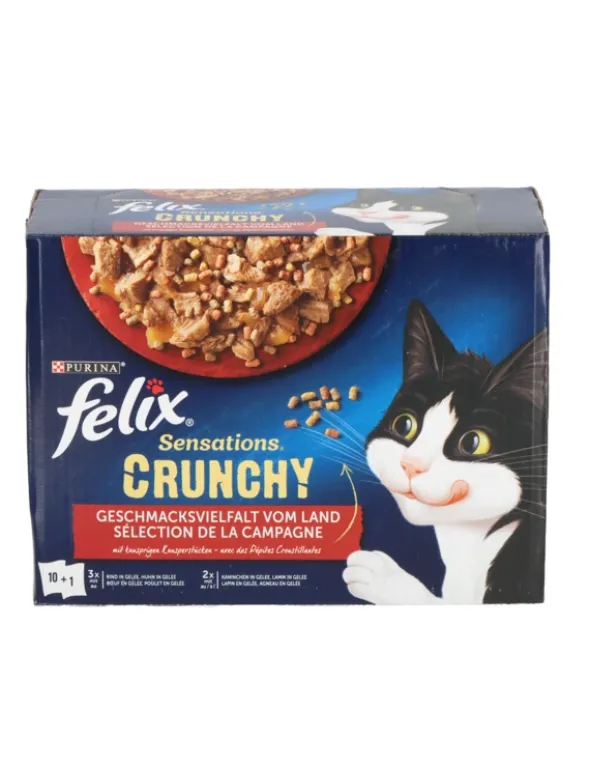 FELIX Sensations Crunchy Geschmacksvielfalt vom Land 850g