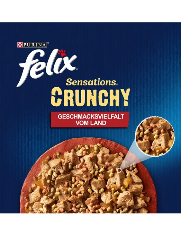 FELIX Sensations Crunchy Geschmacksvielfalt vom Land 850g