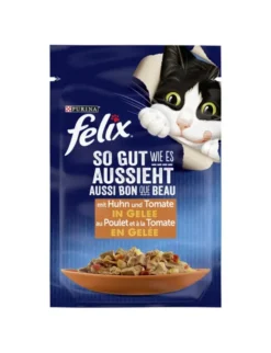FELIX So gut wie es aussieht in Gelee Huhn & Tomaten 85g