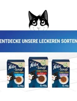 FELIX Soup Tender Strips Geschmacksvielfalt aus dem Wasser 288g