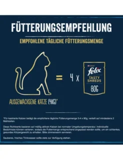 FELIX Tasty Shreds Multipack Gemischte Vielfalt 800g