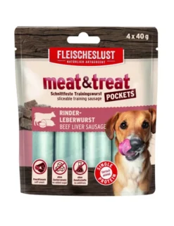 FLEISCHESLUST Meat+Treat Rinderleberwurst 40g