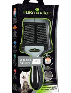 FURminator Slicker Brush Firm anthrazit