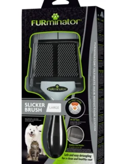 FURminator Slicker Brush Firm anthrazit