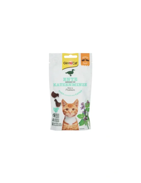 GimCat Crunchy Snacks Ente & Katzenminze 50g