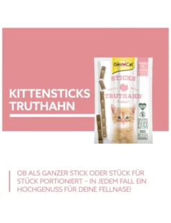 GimCat Kitten Sticks Truthahn 9g