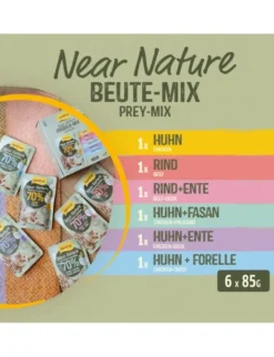 GimCat Near Nature Huhn & Forelle, Huhn & Fasan, Huhn & Ente, Rind & Ente, Huhn, Rind 85g