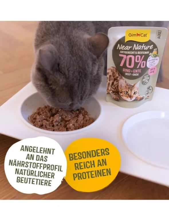 GimCat Near Nature Rind & Ente 85g
