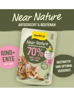 GimCat Near Nature Rind & Ente 85g