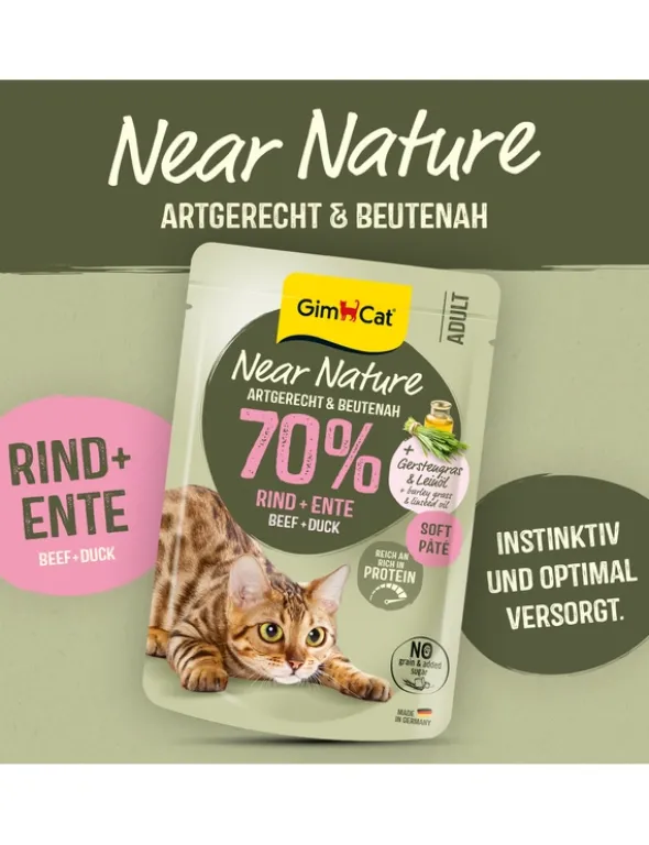 GimCat Near Nature Rind & Ente 85g