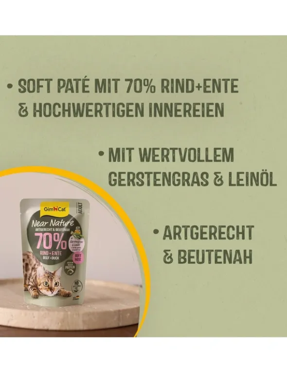 GimCat Near Nature Rind & Ente 85g