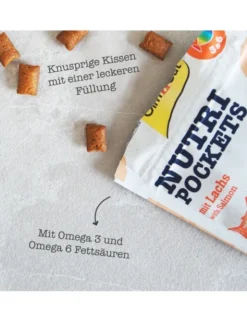 GimCat Nutri Pockets Lachs & Omega 3+6 60g