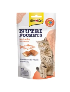 GimCat Nutri Pockets Lachs & Omega 3+6 60g