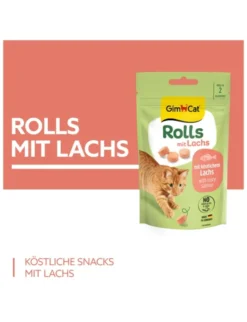 GimCat Rolls Lachs 40g