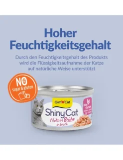 GimCat ShinyCat Brühe Huhn + Garnelen 70g
