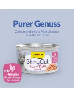 GimCat ShinyCat Brühe Huhn + Garnelen 70g