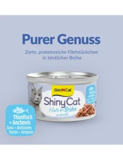 GimCat ShinyCat Brühe Thunfisch + Anchovis 70g