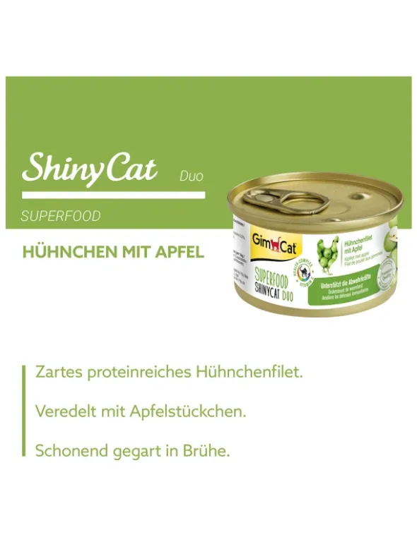 GimCat ShinyCat Duo Hühnchenfilet + Apfel 70g