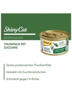 GimCat ShinyCat Duo Thunfischfilet + Zucchini 70g