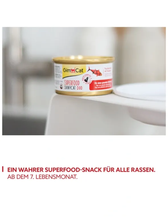 GimCat ShinyCat Duo Thunfischfilet + Tomate 70g