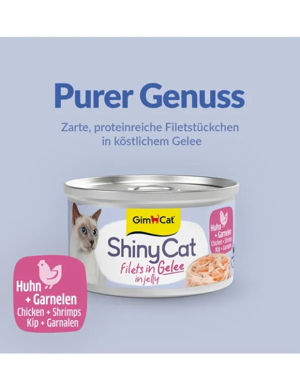GimCat ShinyCat Jelly Huhn + Garnelen 70g