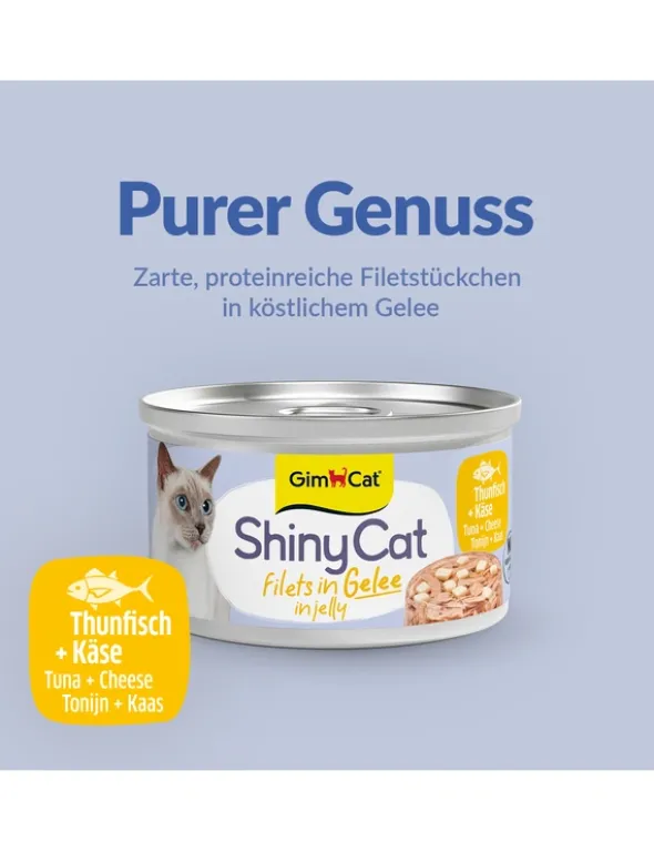 GimCat ShinyCat Jelly Thunfisch + Käse 70g
