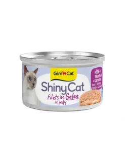 GimCat ShinyCat Jelly Thunfisch + Garnelen 70g