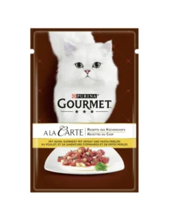 GOURMET A la Carte Mit Huhn, Spinat und Pasta-Perlen 85g