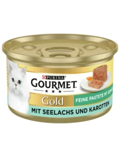 GOURMET Gold Feine Pastete mit Seelachs und Karotten 85g