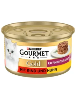GOURMET Gold Raffiniertes Ragout Duetto mit Rind und Huhn 85g