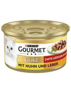 GOURMET Gold Zarte Häppchen mit Huhn und Leber 85g
