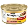GOURMET Gold Zarte Häppchen mit Lachs & Huhn 85g
