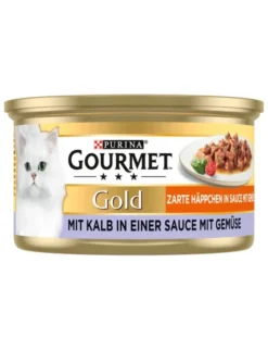 GOURMET Gold Zarte Häppchen mit Kalb & Gemüse 85g