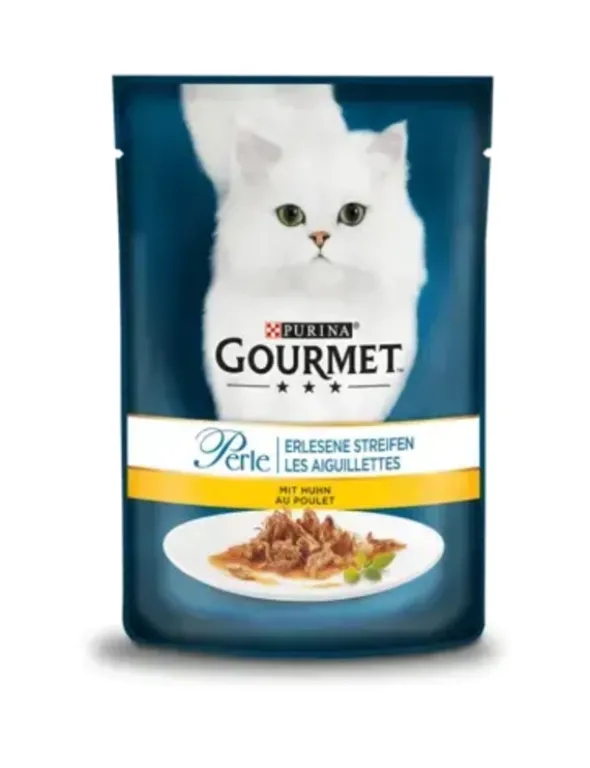 GOURMET Perle Erlesene Streifen in Sauce mit Huhn 85g