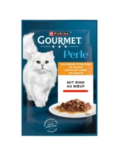 GOURMET Perle Erlesene Streifen in Sauce mit Rind 85g
