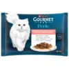 GOURMET Perle Erlesene Streifen in Sauce Multipack Rind, Kaninchen, Lachs, Huhn 340g
