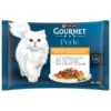 GOURMET Perle Erlesene Streifen in Sauce Multipack Truthahn, Thunfisch, Ente, Lamm 340g