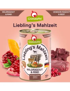 GranataPet Liebling´s Mahlzeit Adult Wildragout & Rind 0,4g