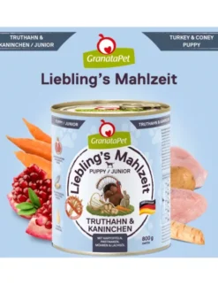 GranataPet Liebling´s Mahlzeit Junior Wild, Rind 0,8g