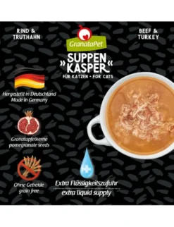 GranataPet Suppenkasper für Katzen Rind, Truthahn 0,1g
