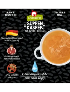 GranataPet Suppenkasper für Katzen Huhn, Fisch 0,1g