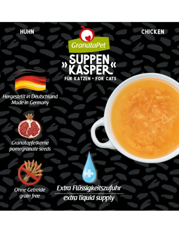 GranataPet Suppenkasper für Katzen Huhn 0,1g