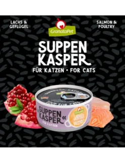GranataPet Suppenkasper für Katzen Lachs, Geflügel 0,1g