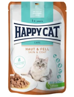 HAPPY CAT Care Meat in Sauce Haut & Fell 85g