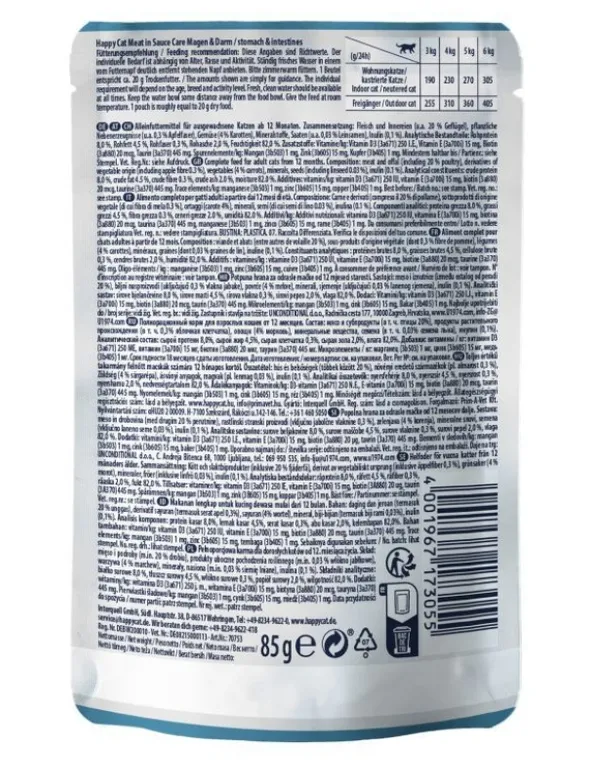 HAPPY CAT Care Meat in Sauce Magen & Darm 85g