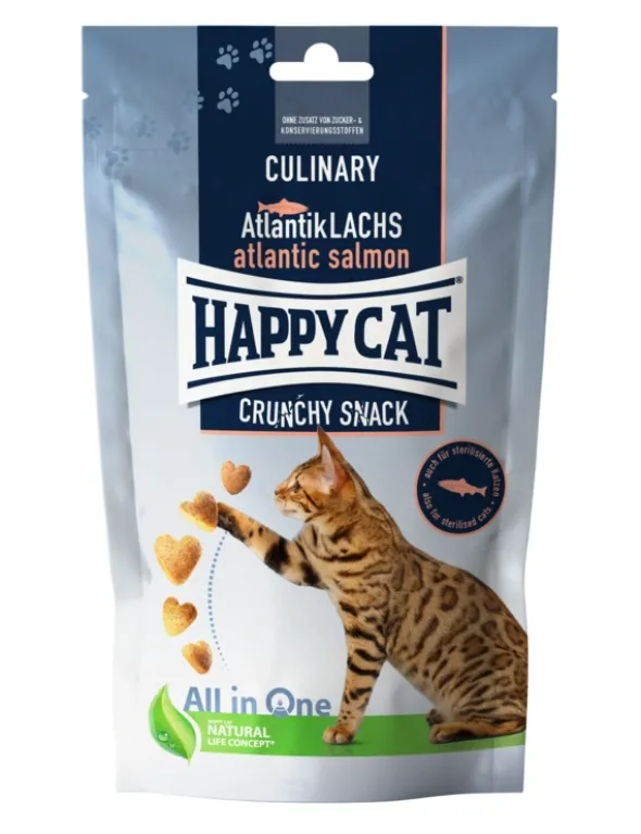 HAPPY CAT Culinary Crunchy Snack mit Lachs 70g