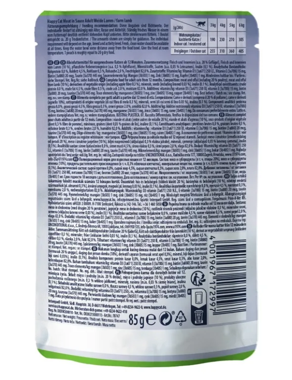 HAPPY CAT Culinary Meat in Sauce Weide-Lamm 85g