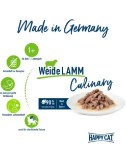 HAPPY CAT Culinary Meat in Sauce Weide-Lamm 85g